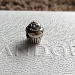 SOLD Pandora two-tone cupcake charm